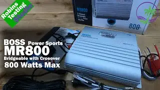 Boss MR800 Marine 800W High Output 2 Channel Full Range, Class A/B Amplifier