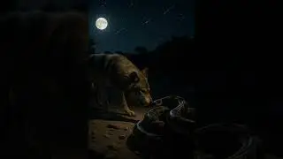 Wolf vs Snake 🐺🐍 | Midnight Wilderness Showdown 🌙🔥