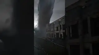 Powerful Tornado #tornado #weather #hurricane #lightning #rain #storm #weatherevent