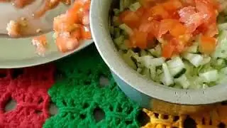 Cucumber and tomato salad in my style 😋😋❣️ make sure u will enjoy..