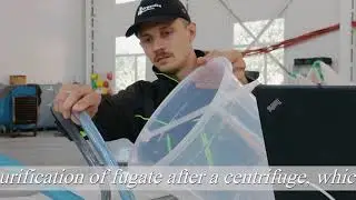Operation of a pilot line for processing wastewater from meat factory, including a slaughterhouse
