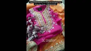 #festivecollection #puregeorgette #handembroidery #brightcolordress #elysiaboutique