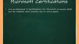 Microsoft Certification Track