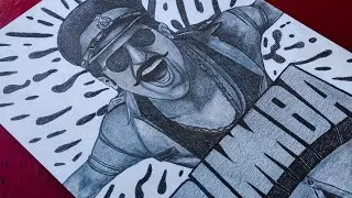 Ranveer singh SIMMBA movie poster sketch drawing