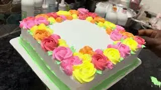 3KG#cake icing with my full process ￼