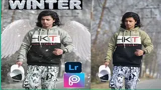 Winter Snowfall Hd Quality With 👉 Picsart and Lightroom 😜😜#winterediting #snowedit#picsart#lightroom