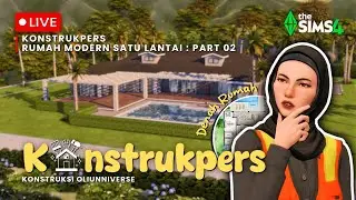 Konstrukpers : Rumah Besar Hanya Satu Lantai Part 02 | The Sims 4 Indonesia Building