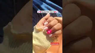 VALENTINE NAILS💅 #youtubeshorts #ashortaday #nails #nailart #nailinspo #valentinesday #heartnails