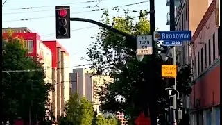 Trolley Signal & Traffic Signals With Louvers (Broadway & Park Blvd)
