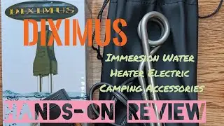 DIXIMUS Immersion Electric Water Heater / Camping Accessories - 300W - 120/240V - Dual Voltage.