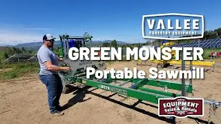 Vallee Forestry Equipment Green Monster Portable Sawmill Walkthrough