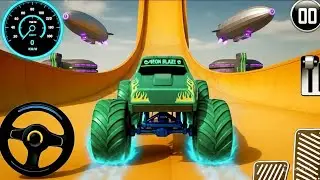 Monster Truck Mega Ramp Impossible Driver - 4x4 Ultimate Car Stunts GT Racing- Android GamePlay 2025