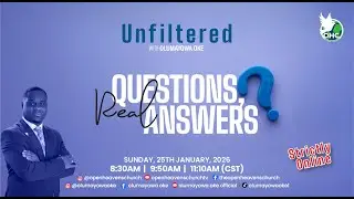 Unfiltered with Olumayowa Oke | Sunday, January 25th, 2026