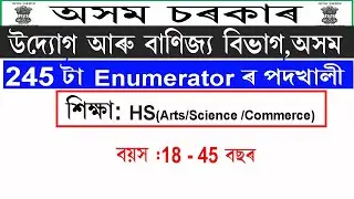 Industries & Commerce, Assam Recruitment 2020