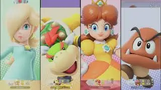 Super Mario Party Jamboree #103 - Rosalina vs Bowser Jr. vs Goomba vs Daisy in Rainbow Galleria