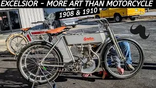 Excelsior Auto Cycle 1908 & 1910 - The Beginnings of Motorcycling - Wahoo!