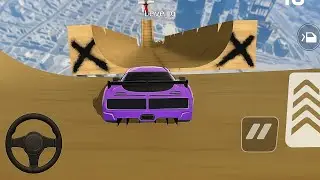 GT Ramp Car Stunt Challenge - Crash Into Cartoon! | GT Car Stunt Master 3D Gameplay