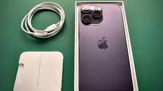 iPhone 14 Pro MAX Unboxing and Accessories / 1 TB, Deep Purple