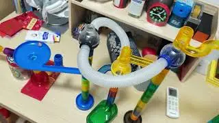 Epic Marble Genius Pipes and Spheres Marble Run Race!