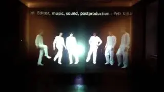 Holographic effect by using rear projection foil CLEAR (UGO! Media)