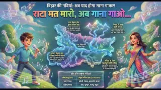 Bihar Rivers Song: रटना छोड़ो, अब गाना गाओ! 🎵| Bihar Geography Trick#gk #bpsc #upsc#trending #tricks