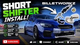 BILLETWORKZ SHORT SHIFTER INTALL ON MY 2020 WRX