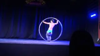 Cyr Wheel Rowan thomas Roue Cyr Performance original cabaret act (22-7-2013)
