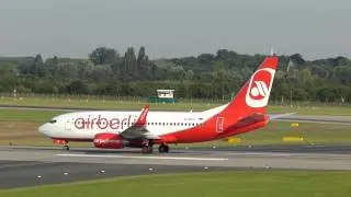 Air Berlin Boeing 737-76J(WL) [D-ABLD] Takeoff at D&uuml;sseldorf