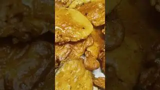 Aloo aur baygan fry recipe ❤️#foryou #foryou #recipe #recipe #hinaskitchen