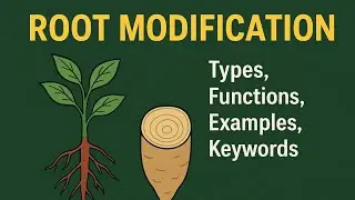 Root Modification Explained | Types and Functions of Modified Roots