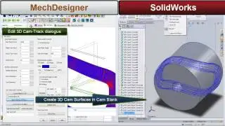 MechDesigner: Add a Barrel Cam and export to SolidWorks