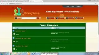 Ranking system for web library