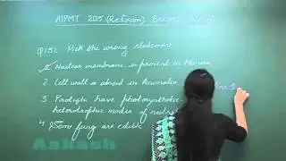 Re-AIPMT 2015 Solution-Biology Video Q. 131-132 Aakash Institute