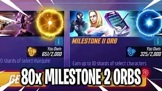 80x Milestone 2 Orb Opening! - MARVEL Strike Force - MSF