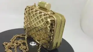 Clutch cartera sobre de fiesta Dorado