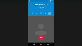 Nexus 4 Android 5.0. Fake Call Screen. Incoming call.