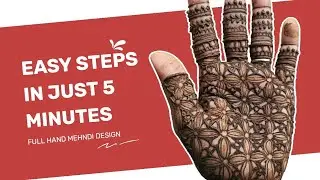 Very beautiful stylish mehadi design for hands😍dm on insta for bookings #tutorial #youtube #trending