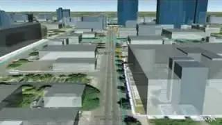 Portland Streetcar Loop Visualization - Northbound - September, 2008