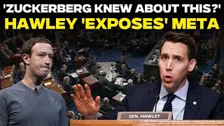 Live | Josh Hawley Torches Meta For 'Pirating' Books To Train AI | US Senate | Mark Zuckerberg | USA