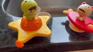 Bath Spinner Toy with Rotating Suction Cup Spinning Top Toy Review, Adorable little tous