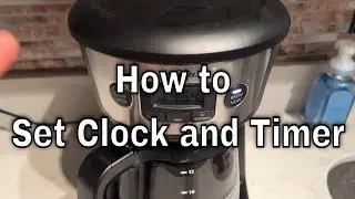 Mr. Coffee coffee Maker - How to Set Timer and Clock