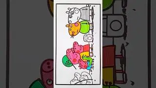 Peppa Pig Drawing and Coloring Book #shorts #viral #trending #peppapig #cartoon #baby #ytshorts