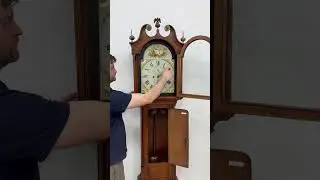 Georgian Antique Scot 1820s Oak Grandfather Tall Case Clock  #clock #antiqueclock