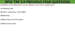 Which of the following is error detection code used in digital logic?