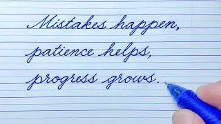 Cursive Writing Quote 98 | Cursive Handwriting Practice | Cursive Letters | How to write in cursive