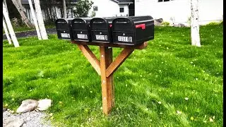 Installing 4 LOCKING Mailboxes safe from mail thieves