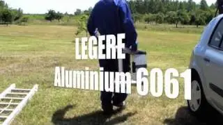 Echelles et escabeaux telescopiques WOERTHER en aluminium