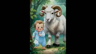 Cute Baby and Sheep | Funny Videos #Shorts #Viral  #viralvideo #cartoon #animals #cartoon #sheep