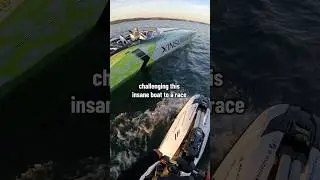 Jetski vs Boat race #race #racing #jetski #boat #boating #pov #yamaha #sendit #shorts #standupjetski