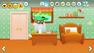 ПЕСИК ДУДУ!ИГРАЕМ В ИГРЫ!НА РАКЕТЕ ПО ПЛАНЕТАМ!Duddu My Virtual Pet! #  6